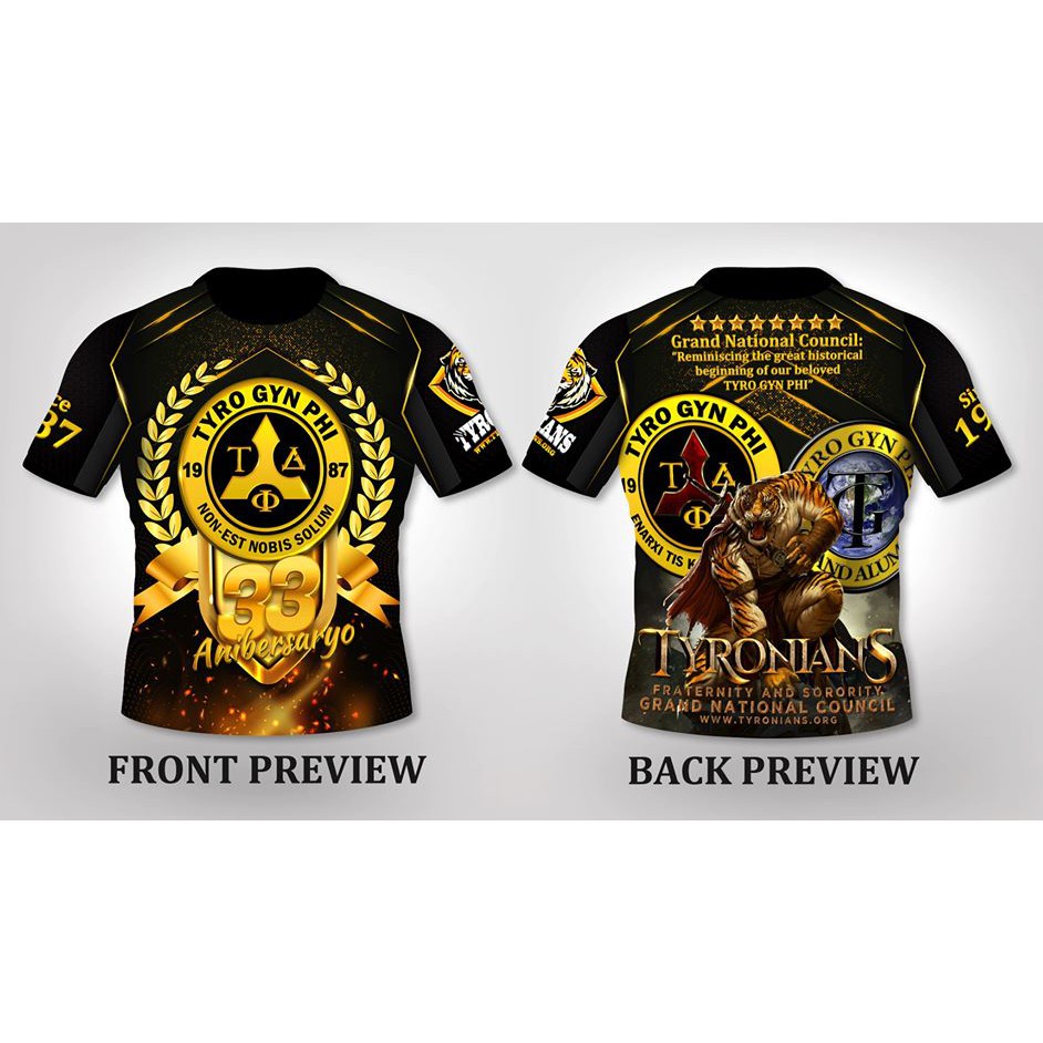 Tyrians T Shirt 33rd Anniversary Hip Hop Sreet Style Tees Top