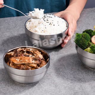 ชามสเตนเลส สองชั้นสไตล์เกาหลี 12,14,16,18,#C032