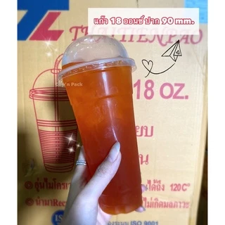 แก้วทรงสูง 14,16,18,22 ออนซ์ ปาก 90 mm. เนื้อ PP (50ใบ/แพค) ขายแยกแก้ว ไม่รวมฝา