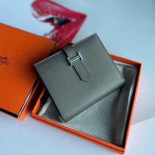 กระเป๋า hermes short wallet epsom leather ( งานดีสุดสวยมากทำจากหนังเเท้100% 💛