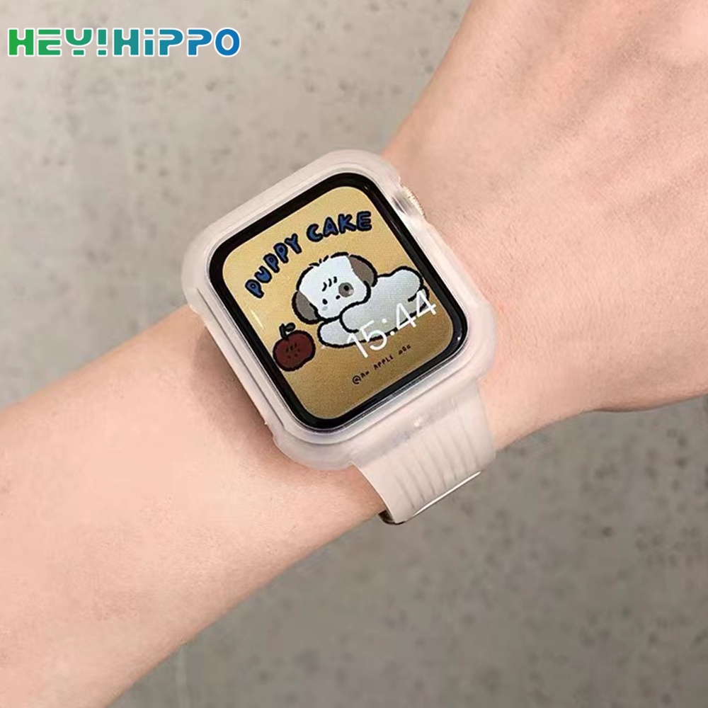 สายนาฬิกาข้อมือเจลลี่ใส สําหรับสมาร์ทวอทช์ iwatch 45 44 42 41 40 38 มม. 7 6 5 4 3 SE