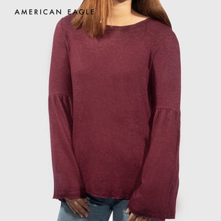 American Eagle Flounce Sleeve Pullover เสื้อ สเวตเตอร์ ผุ้หญิง (WCL 045-8658-613)