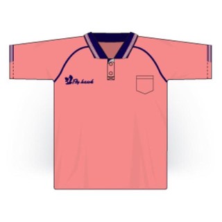 A310 เสื้อโปโล Fly hawk ลดราคา สีโอรส xxlอก48 เสื้อโปโลใหญ่