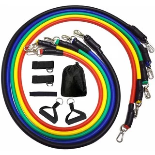 พร้อมส่ง! 11ชิ้นยางยืดออกกำลังกาย ยางยืดหูจับ Resistance band
