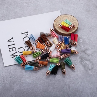 จี้พู่จีน พวงกุญแจพู่หนังสไตล์วินเทจ 20 ชิ้น / ล็อต