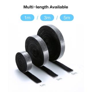 1/3/5 M Velcro Tie Cable Organizer/ Data Wire USB Cable Winder Reel/ Earphone Mouse Cord Protector/ Free Length Management Cable Clip