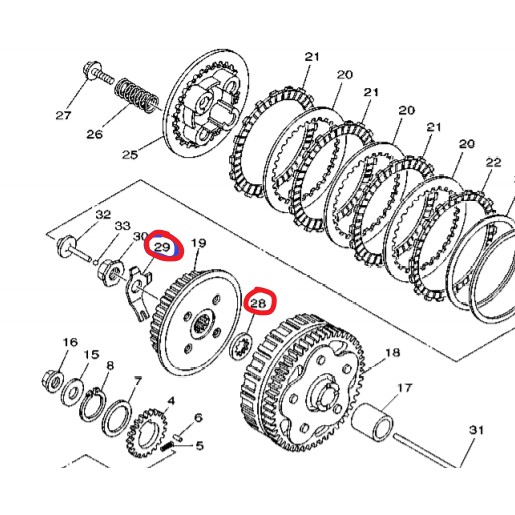 WASHIER WASIER CLUTCH WASIER MANGKUK CLUTCH OE LC135 V1 V2 V3 V4 V5 V6