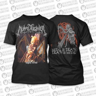 เสื้อยืดผู้ชาย เสื้อยืด ลาย Angelic Dream NUNSLAUGHTER S-5XL