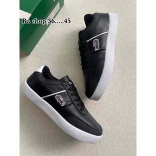 รองเท้าผ้าใบLacoste Sneakers (size36-45)สำหรับคุณผู้หญิงและคุณผู้ชาย ใส่นุ่มสบายเท้า สินค้าดีมีคุณภาพ ตรงปก💯%