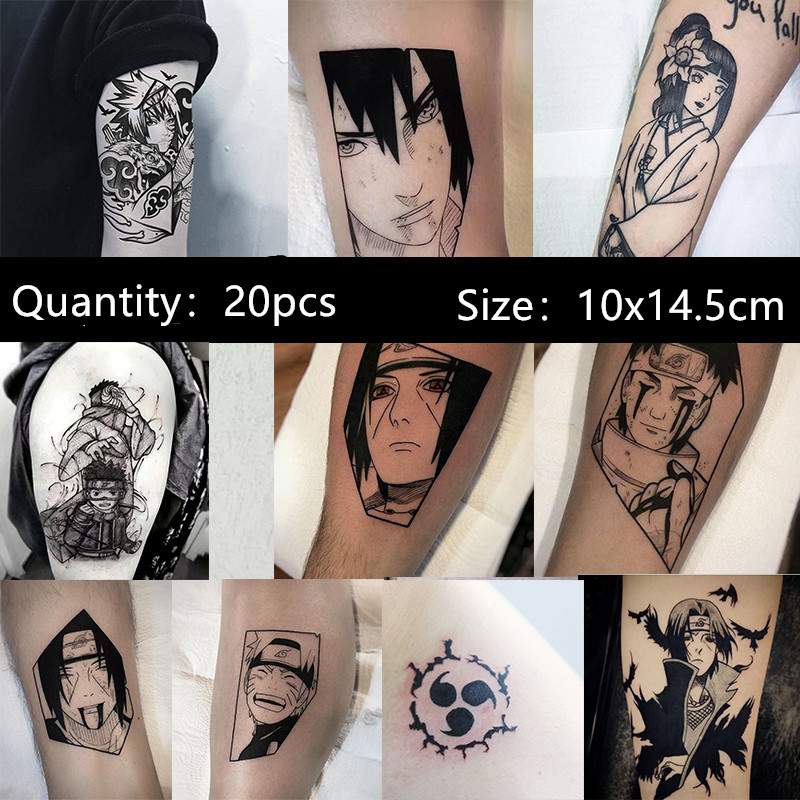 NARUTO สติ๊กเกอร์แทททูติดร่างกายชั่วคราวรูปนารูโตะกันน้ํา 20 ชิ้น ราคา ถูกที่สุด ดีลบีเคเค แกลเลอรีภาพที่ 3