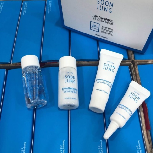 🔥#พร้อมส่งTester Etude House Soon Jung Skin Care Trial Kit (4 Items)