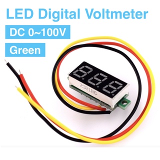 DC LED Digital Voltmeter 0 – 100V พร้อมส่ง คลังสินค้าในไทย