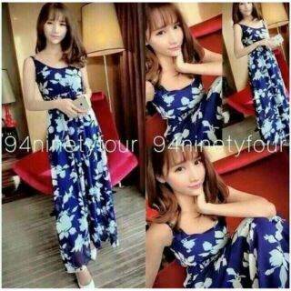 Maxi Dress เดรสดอกไม้โบฮีเมี่ยน