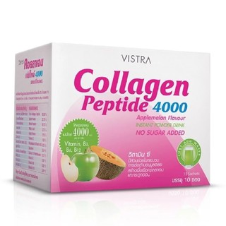 Vistra Collagen Peptide 4000 Applemelon Flavour (10 ซอง/กล่อง)