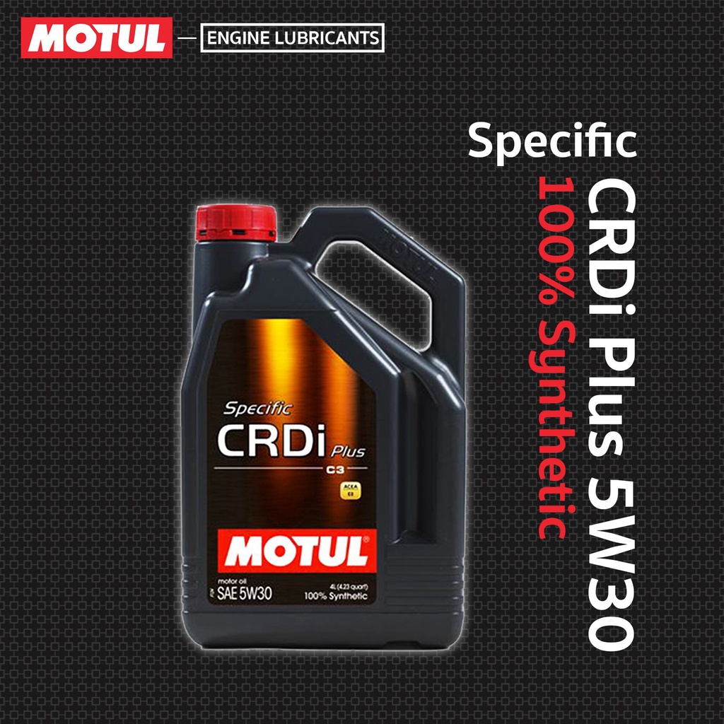 Motul น้ำมันเครื่อง รุ่น Specific CRDi Plus 5W-30, Diesel 5W-40  6, 7, 8 L.