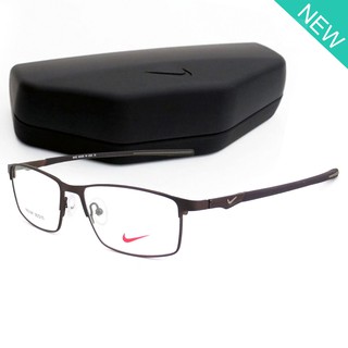 Fashion แว่นตา รุ่น 7601 C-10 สีน้ำตาล กรอบเต็ม ขาข้อต่อ วัสดุ สแตนเลส สตีล กรอบแว่นตา Eyeglasses