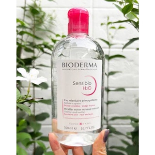 Bioderma Sensibio H2O Solution Micellaire 500ml. ฝาชมพู สำหรับผิวแพ้ง่าย-ผิวแห้ง-ผิวธรรมดา