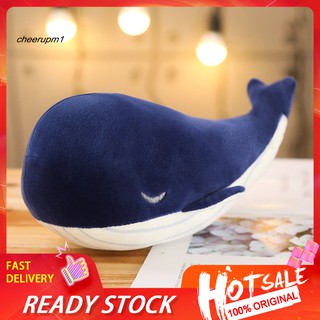 CHE_Cartoon Blue Whale Ocean Animal Soft Plush Stuffed Doll Kids Girls Toy Xmas Gift