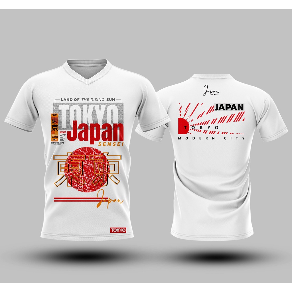 🌈ใส่โค้ดSENSEI20Pลด20%✨เสื้อแขนสั้นพิมพ์ลาย(หน้า-หลัง) ลายSENSEI JAPAN2