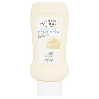 Essential waitrose Mayonnaise half fat mayo มายองเนสสูตรลดไขมันจากอังกฤษ ขนาด 450ml