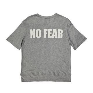 BROWNE &amp; CO. Cotton spandex Tshirt NO FEAR รุ่น BKC014-1-GY
