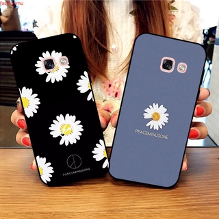 เคสโทรศัพท์ซิลิโคนลายดอกเดซี่สําหรับ Samsung A 3 A 5 A 6 A 7 A 8 A 9 Pro Star Plus 2015 2016 2017 2018