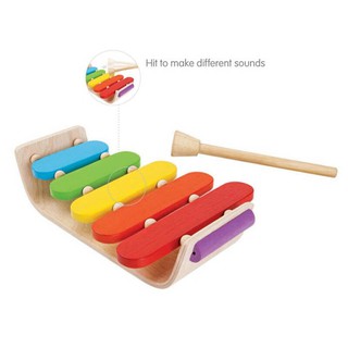 PlanToys ของเล่นไม้ แปลนทอยส์ ระนาด 5 เสียง OVAL XYLOPHONE (1y+)