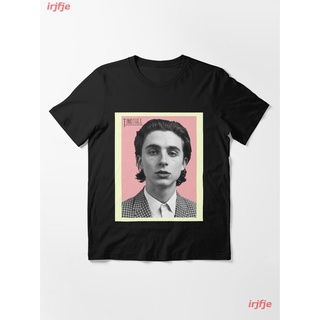  100%COTTON2021 Timothee Chalamet Essential T-Shirt ผู้หญิง ดพิมพ์ลาย เสื้อยืดผ้าฝ้าย คอกลม cotton ความนิยม discount Uni