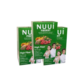 NUUI Fiberry _"3 กล่อง"_ หนุย ไฟเบอร์รี่ (10 ซอง x3)