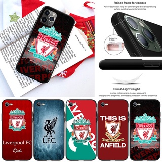 Fl64 เคสโทรศัพท์มือถือแบบนิ่ม ลาย Liverpool FC สําหรับ iPhone 5 5S 6 6S 7 8 11 Pro Max Plus SE XR