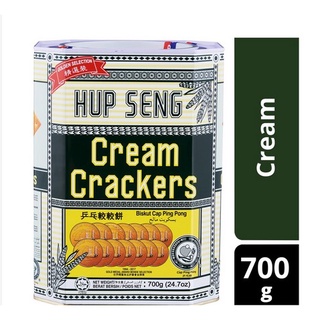 ขนมปังเค็ม Hup Seng Cream Crackers (700g) HACCP ISO9001 ISO22000 HALAL Hup Seng Ping PongCream Crackers