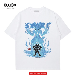 ผ้าฝ้ายคอกลมเสื้อยืดแขนสั้น พิมพ์ลาย Pokemon Lucario แฟชั่นฤดูร้อน สําหรับผู้ชาย และคู่รักfrom S-4XL