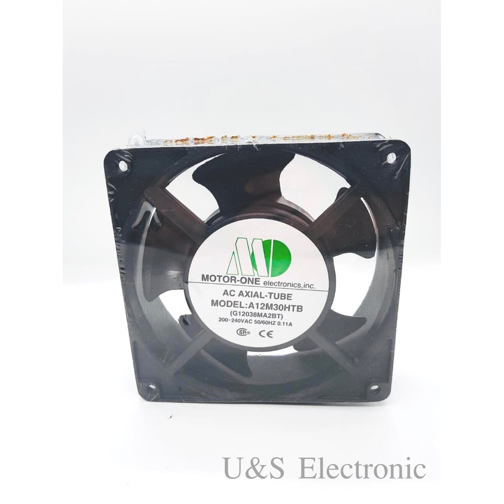 พัดลม MOTOR-ONE ขนาด 4.5"X4.5"x 1.5" AC220v-240V (มีลูกปืน)