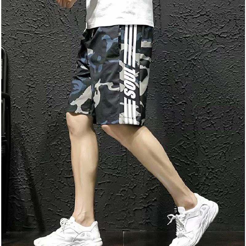 Hot กางเกงขาสั้นผู้ชาย ทรงหลวม แฟชั่น