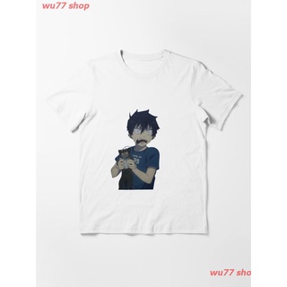 2021 Blue Exorcist Essential T-Shirt เสื้อยืด ดพิมพ์ลาย ดผ้าเด้ง คอกลม cotton แฟชั่น discount Unisex