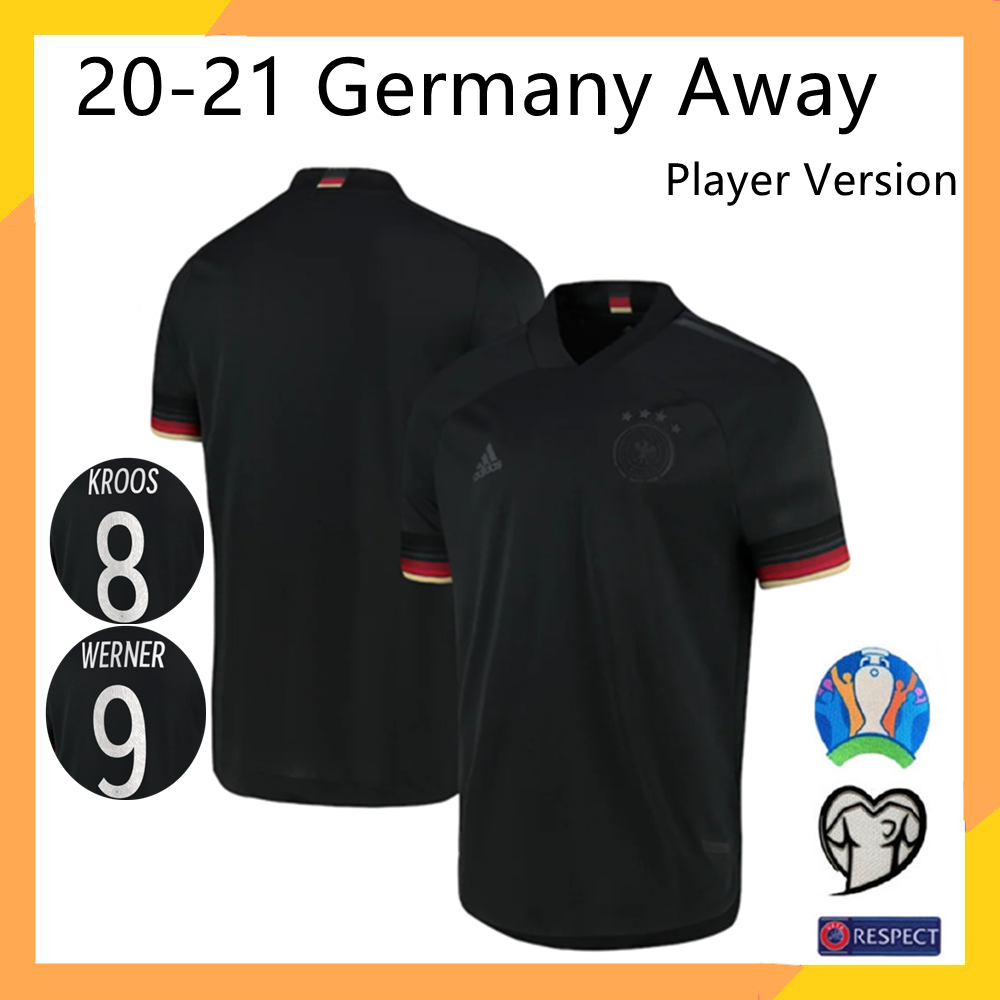 Germany เสื้อทีมชาติเยอรมนี เกรด Player เสื้อฟุตบอล Away เสื้อบอล 20/21 ...