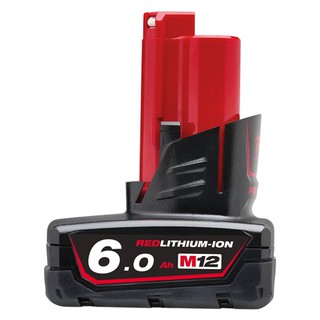 Milwaukee M12™ B6 เเบตเตอร์รี่ 12 โวลท์ M12 ขนาด 6.0 เเอปป์-อาว (M12™ 6.0Ah Battery)