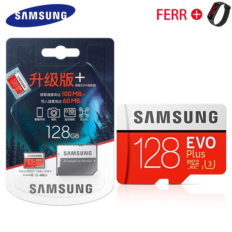 authentic ！！SAMSUNG EVO Micro SD 128GB 32GB 64GB 256GB 512GB U1 U3 Micro SD Card Memory Card  Flash Card SD/TF MicroSD