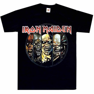 ขายดี!ขายดี เสื้อยืดคลาสสิก พิมพ์ลายวงร็อค Iron Maiden Eddie Evolution S-X KGbbok44BIckha64S-5XL