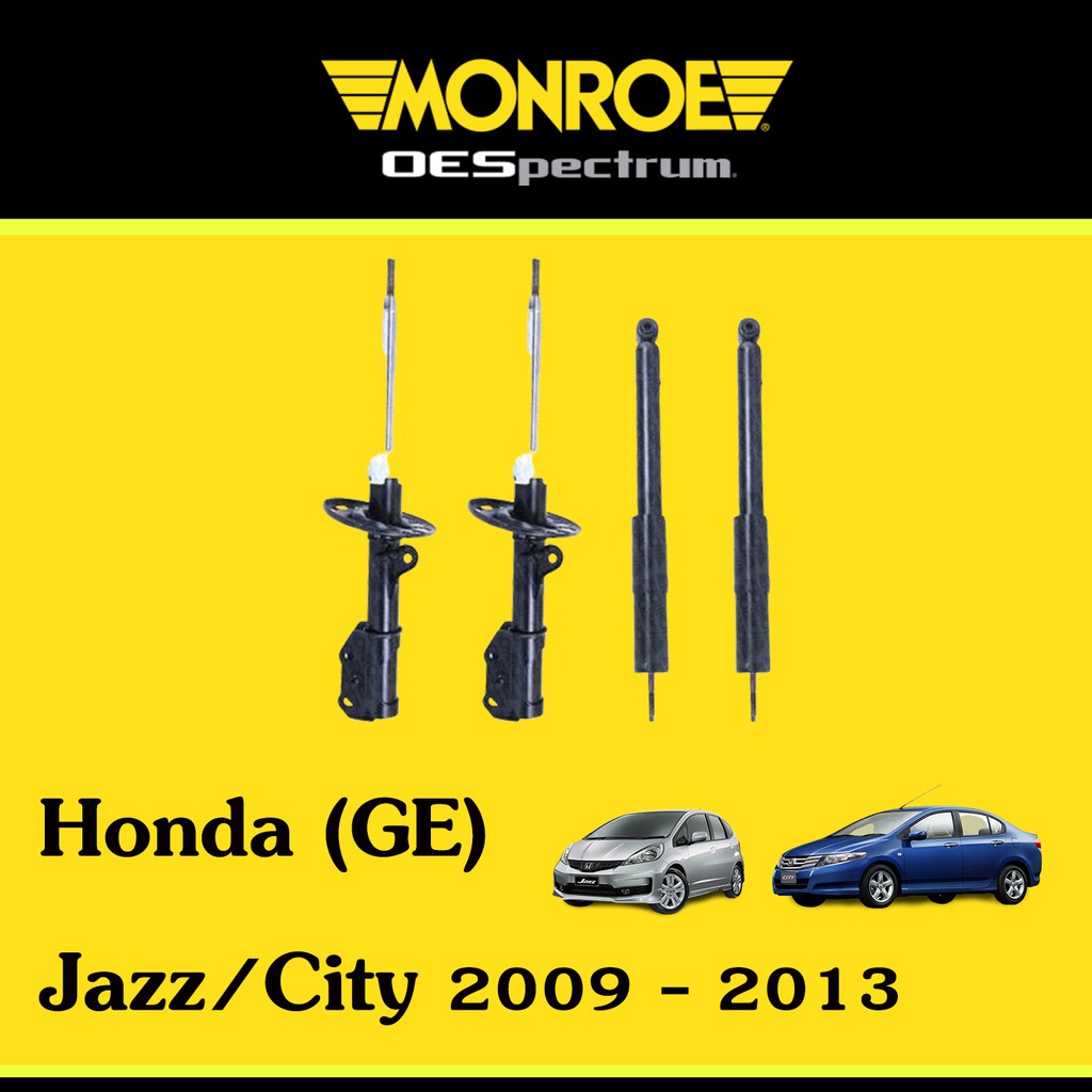Monroe โช๊คอัพ Honda City, Jazz (GE) ฮอนด้าแจ๊ส ซิตี้ ปี 2008-2014 โช๊คหน้า โช๊คหลัง โช้คมอนโร