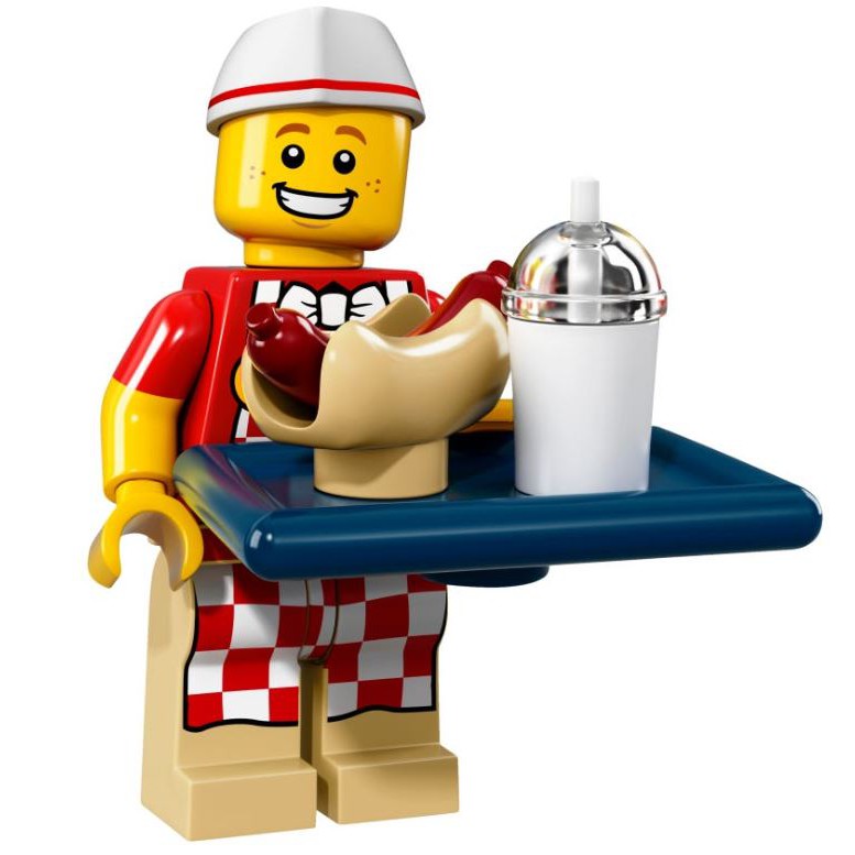 [ Hot Dog Vendor ] LEGO Minifigures Series 17 (71018)
