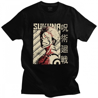 [COD]เสื้อยืด พิมพ์ลายการ์ตูนมหาเวทย์ผนึกมาร Ryomen Sukuna สไตล์วินเทจ ฮาราจูกุ