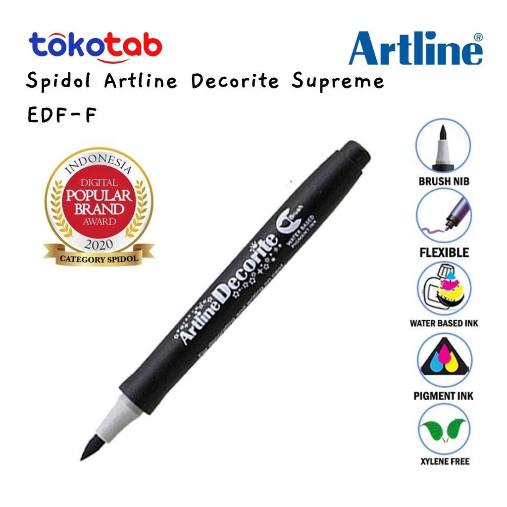 Tokotab - Supreme ARTLINE Decorite Brush Marker EDF-F