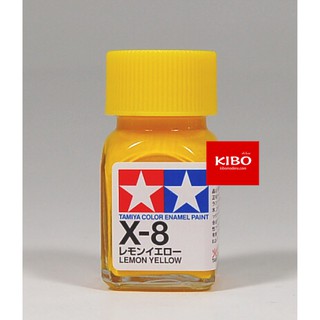 สีสูตรอีนาเมล TAMIYA X-8 Yellow (10 Ml)