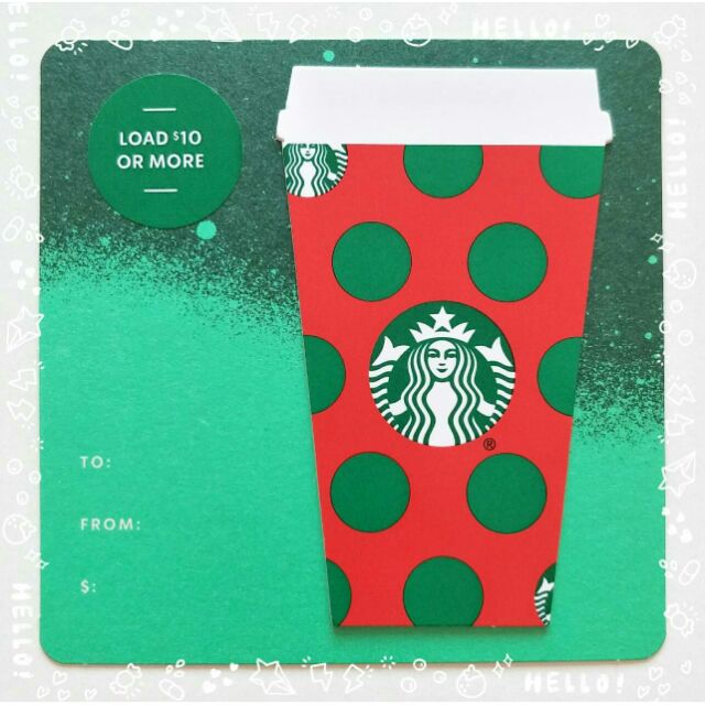 2019 Card Starbucks Us บัตรสตาร์บัคส์ การ์ดสะสม
