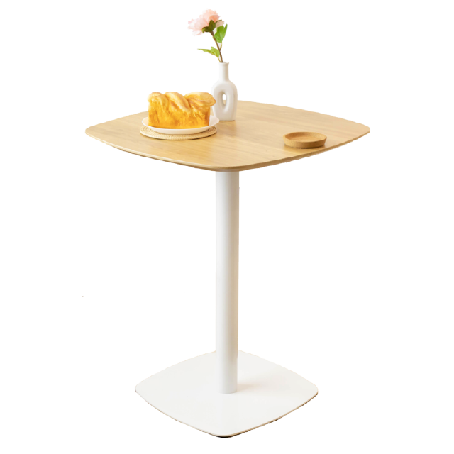 [ลดเหลือ839 BRHHPFEB23 ส่งฟรี] [ส่งฟรี] HomeHuk โต๊ะกาแฟเหลี่ยม โครงเหล็ก ท็อปไม้ MDF Minimalist Coffee Table with Metal Legs 60cm