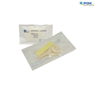 Condom ใส่สายปัสสาวะ No.35 ยี่ห้อ Dura Condom ใช้ต่อกับ ถุงปัสสาวะ [ขายเป็นชิ้น] P-7652