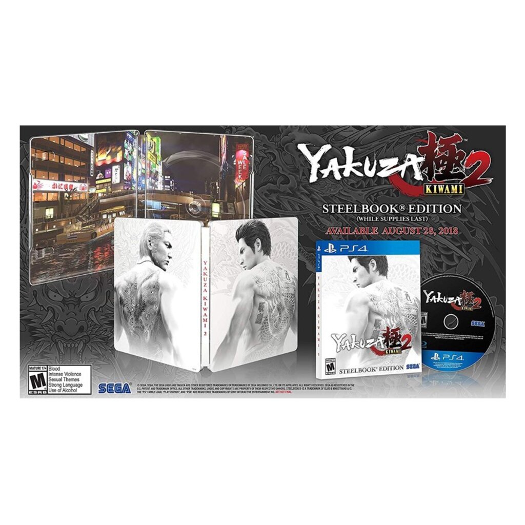 SteelBook PS4 Yakuza Kiwami 2 กล่องเหล็ก สภาพดีมาก (No Disc ไม่มีแผ่นเกมส์นะจ๊ะ)