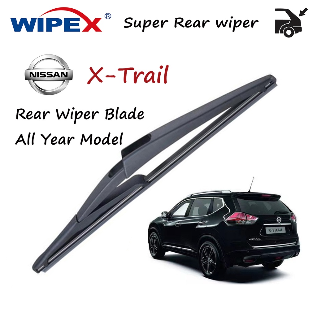 (Original)Nissan XTrail 12L ใบปัดน้ําฝนด้านหลัง All Gen X-Trail Car Back Window Wipers (ยาง+กรอบ) จาก wipex