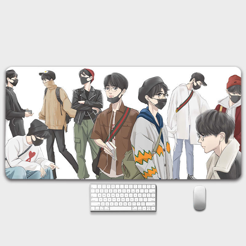 Large BJYX เซียวจ้าน หวังอี้ป๋อ mouse pad Xiao Zhan Wang Yibo เฉินฉิงลิ่ง ป๋อจ้าน peripheral thickened student desk pad Chen Qingling